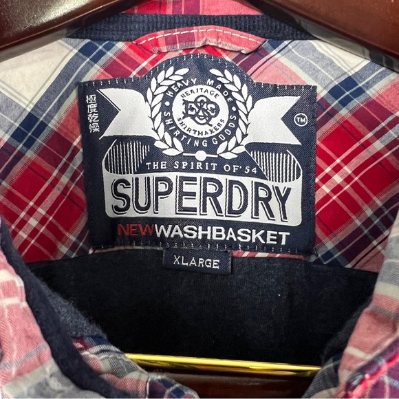 Superdry plaid Washbasket lined shirt - size XL - Picture 6 of 10